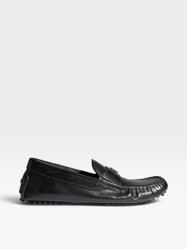 Gucci Crest Leather Drivers