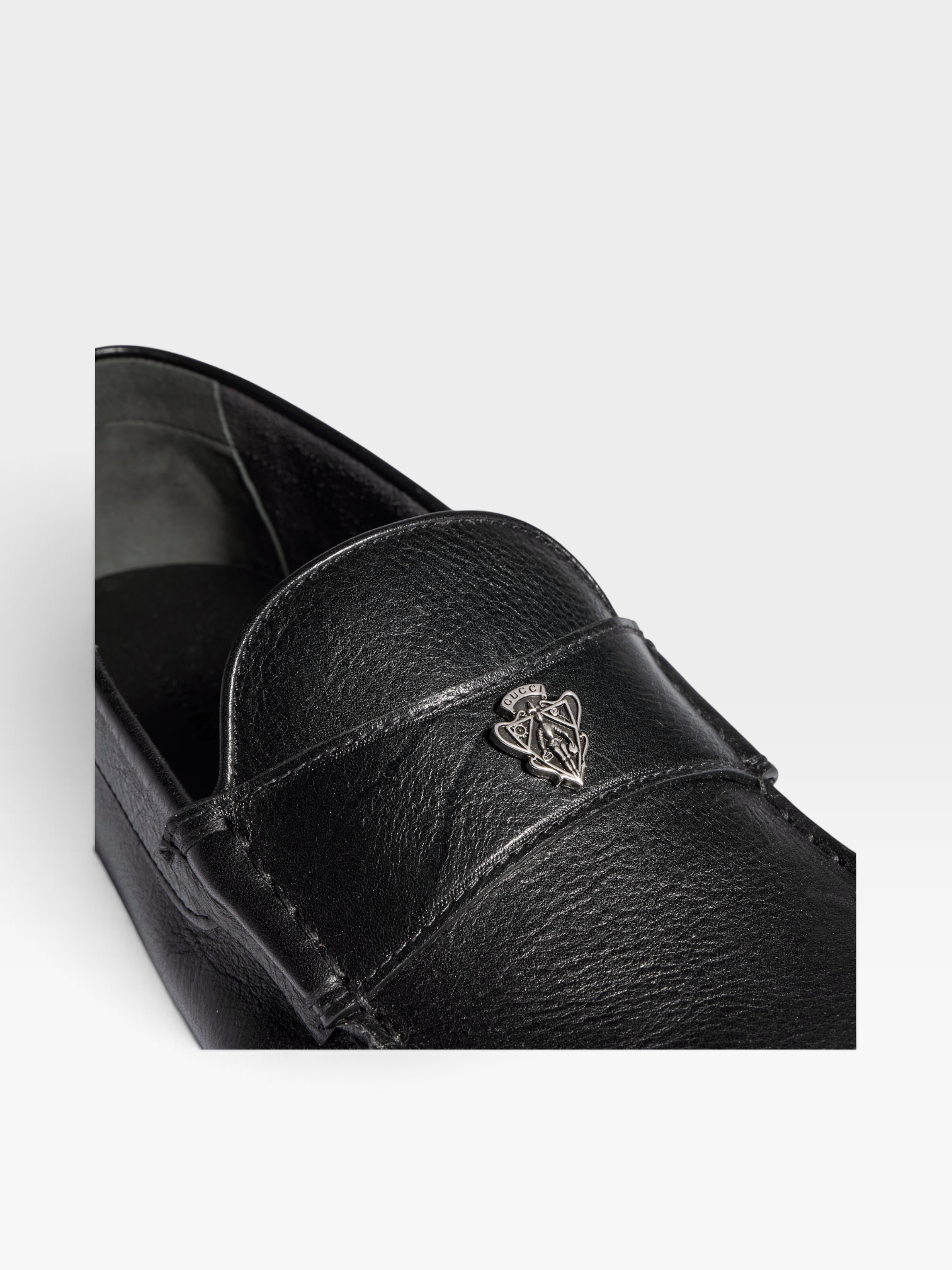 Gucci Crest Leather Drivers