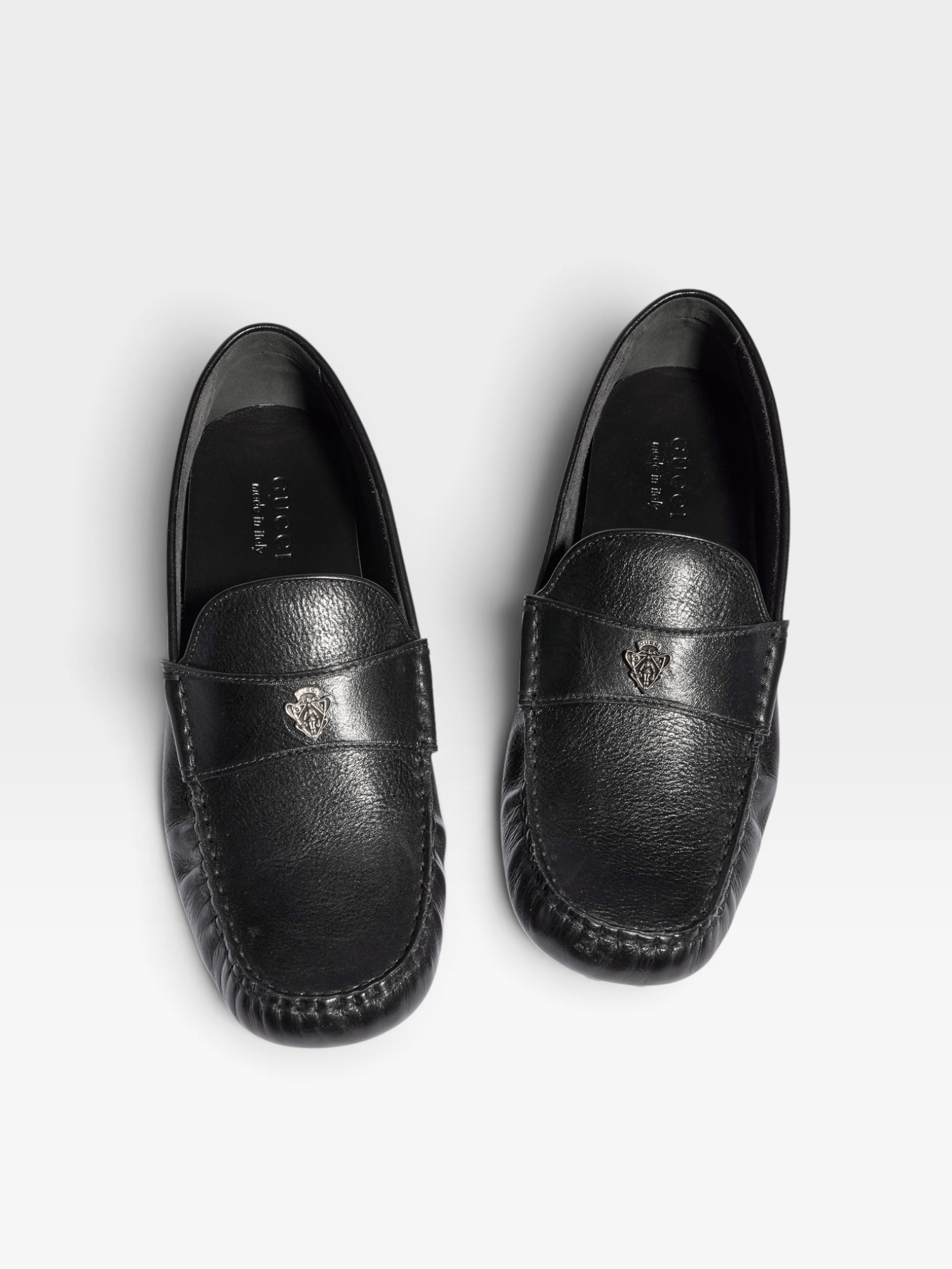 Gucci Crest Leather Drivers