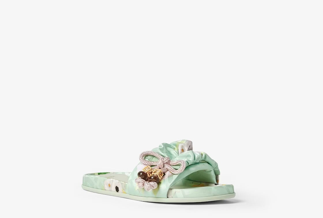 Fendi Feel Floral Jacquard Sandals