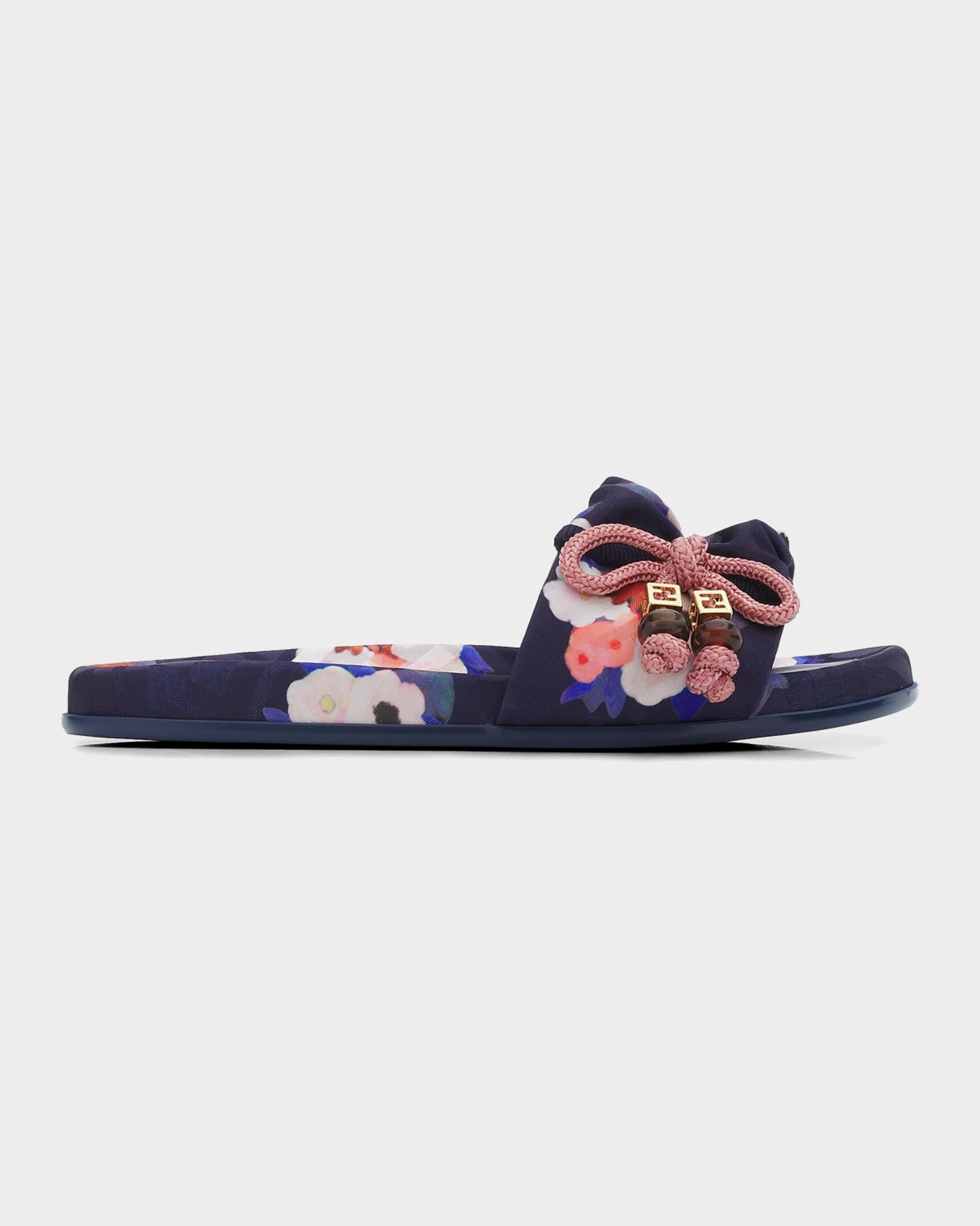 Fendi Feel Floral Jacquard Sandals