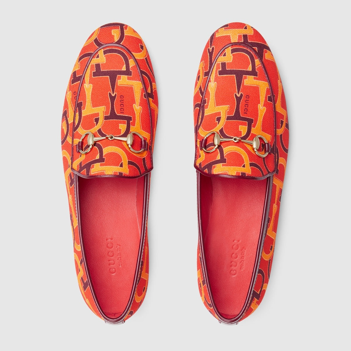 Gucci Jordan Horsebit Pattern Loafers