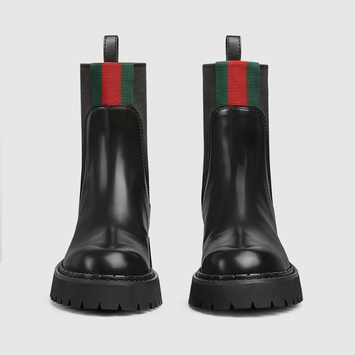 Gucci Wed Shiny Leather Boots