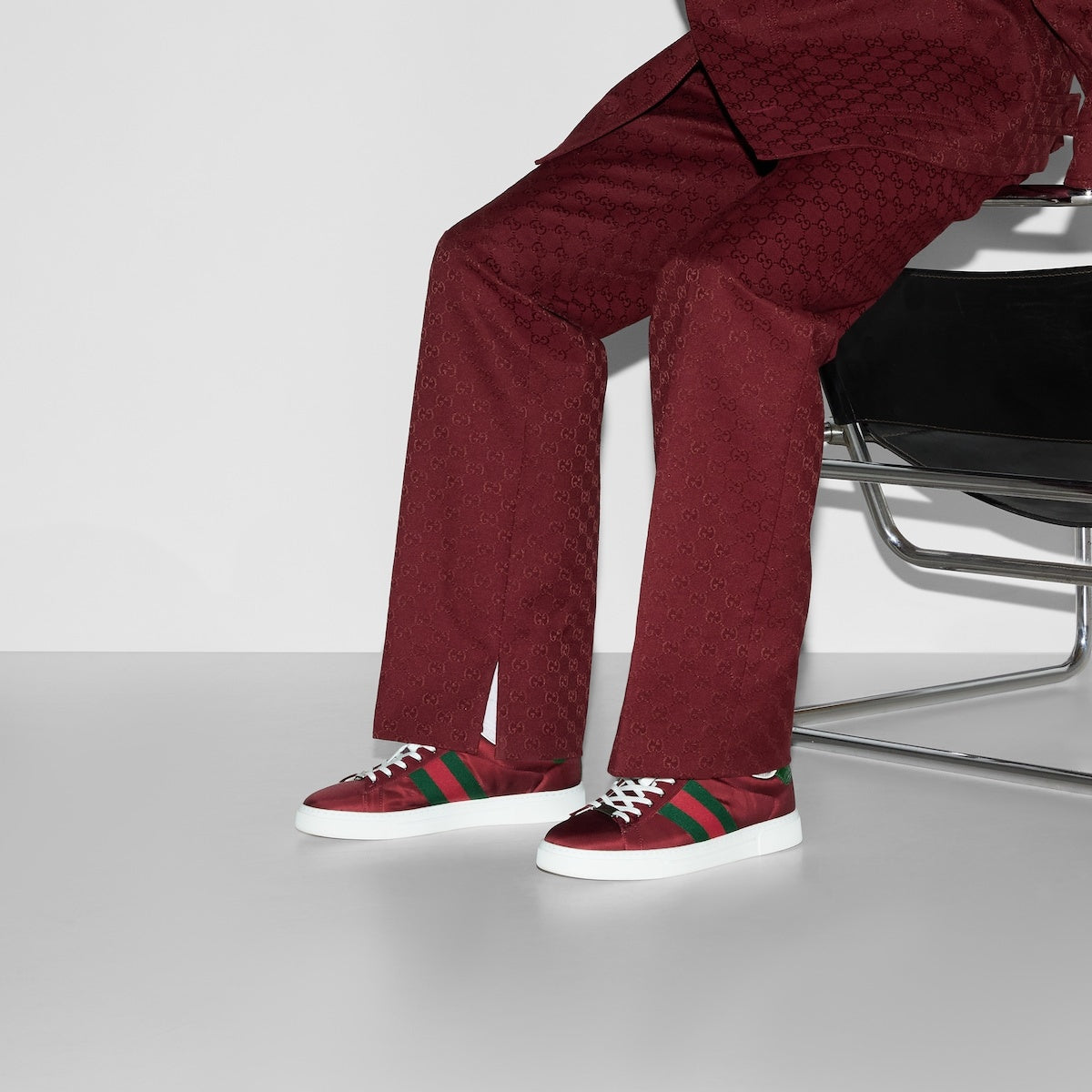 Gucci Ace Web Nylon Sneakers