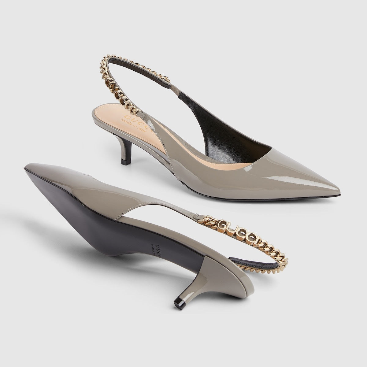 Gucci Signoria Patent Leather Pumps
