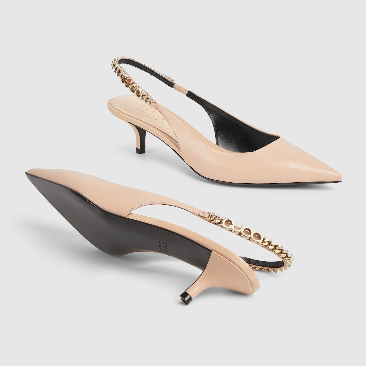 Gucci Signoria Leather Pumps