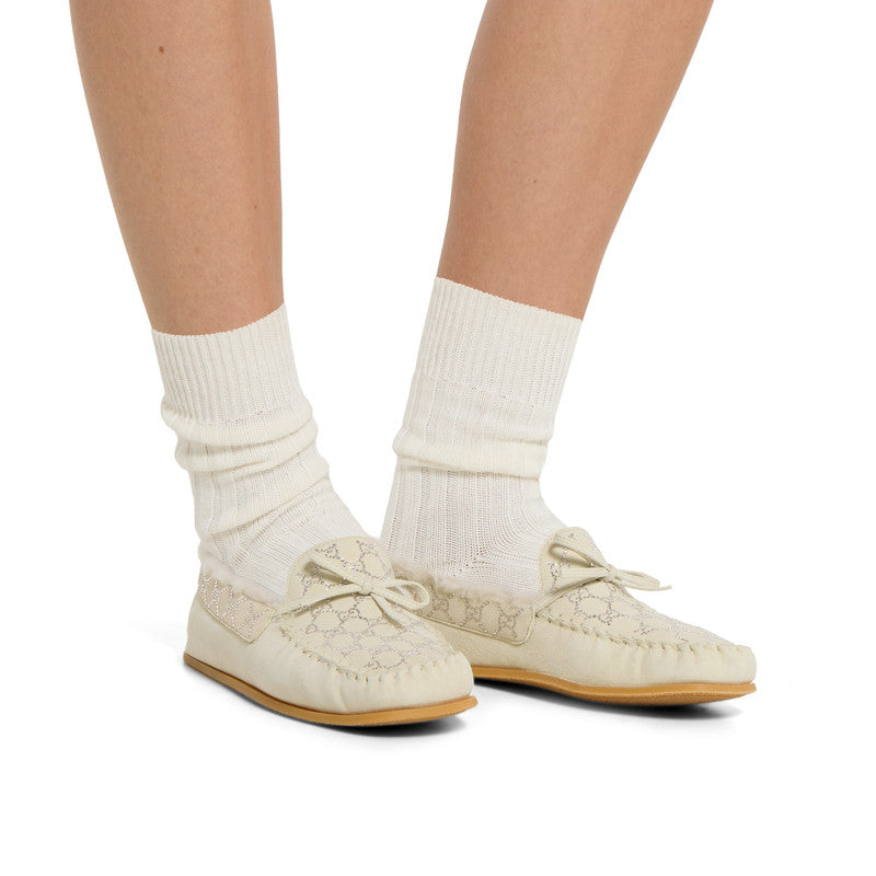 Gucci GG Crystal Loafers