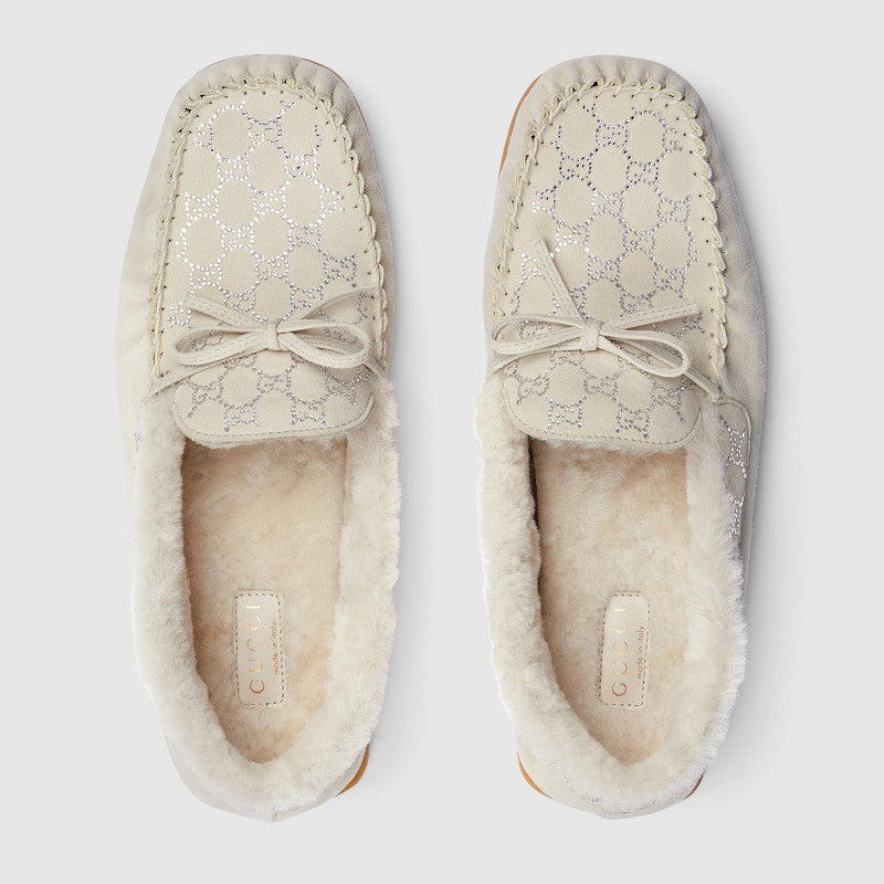 Gucci GG Crystal Loafers