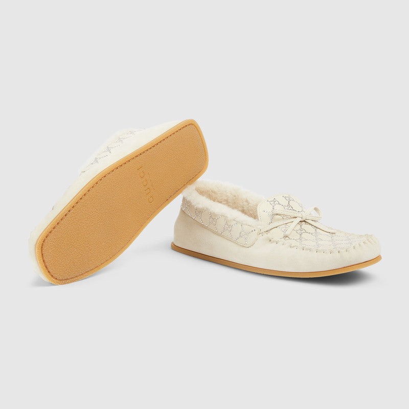 Gucci GG Crystal Loafers