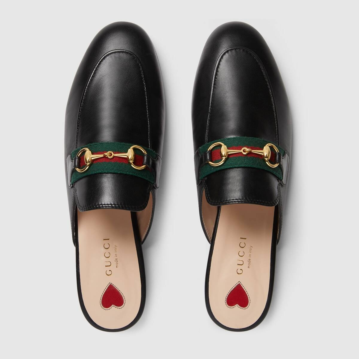 Gucci Princetown Web Slippers