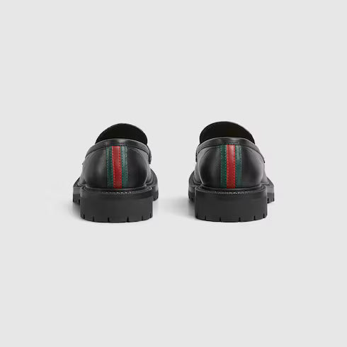 Gucci Web GG Leather Loafers