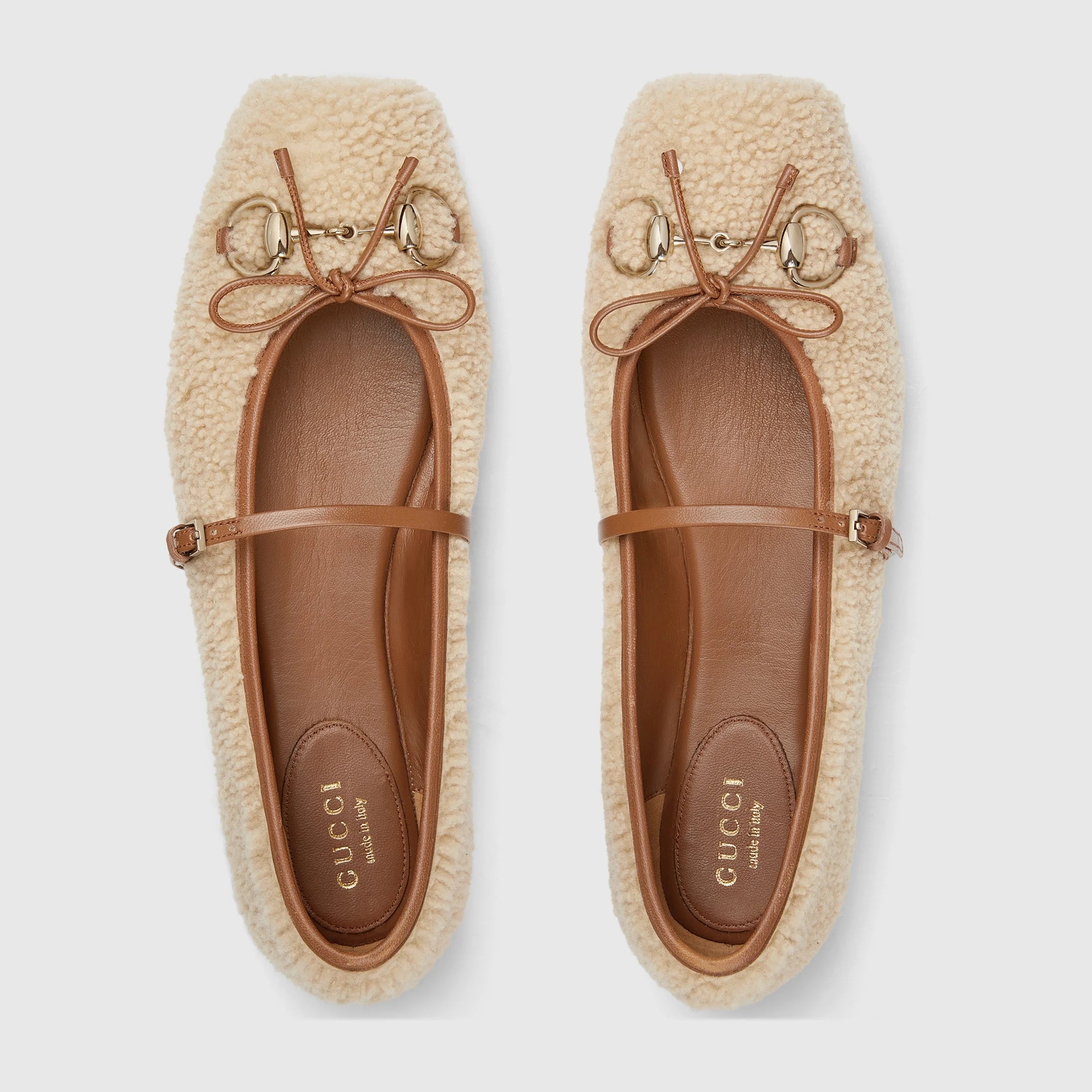 Gucci Horsebit Merino Wool Ballets