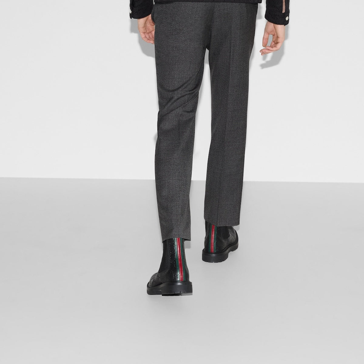 Gucci Web GG Chelsea Boots