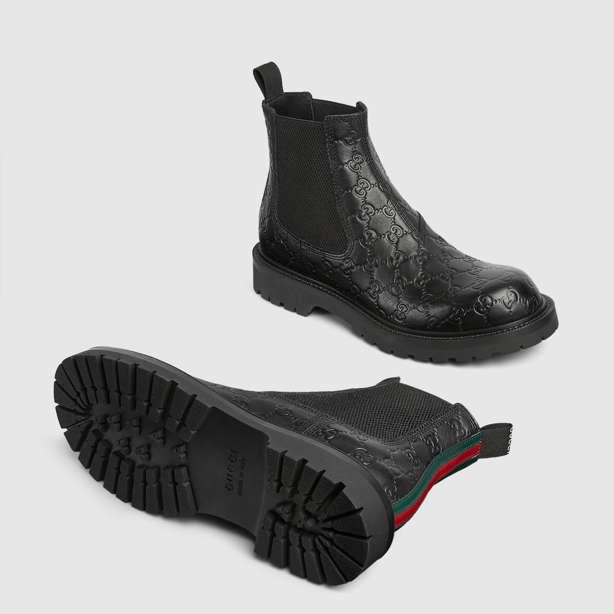 Gucci Web GG Chelsea Boots