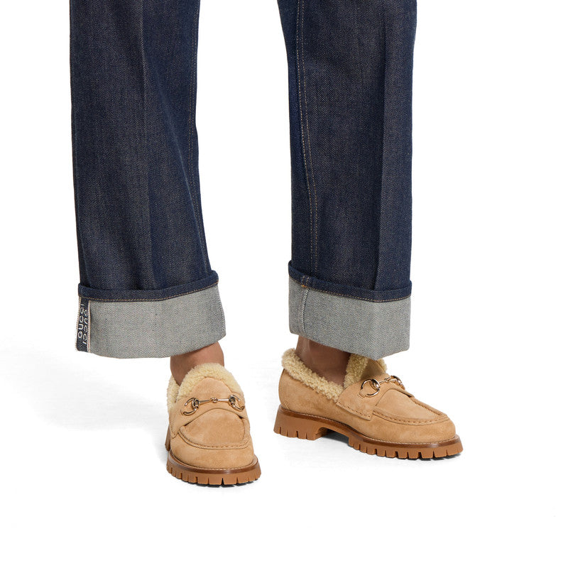 Gucci Horsebit Suede Loafers