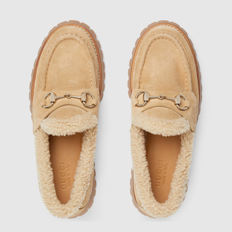Gucci Horsebit Suede Loafers