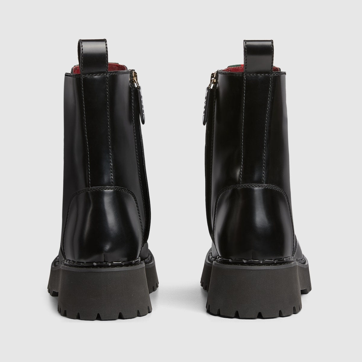 Gucci Web Lace Up Boots