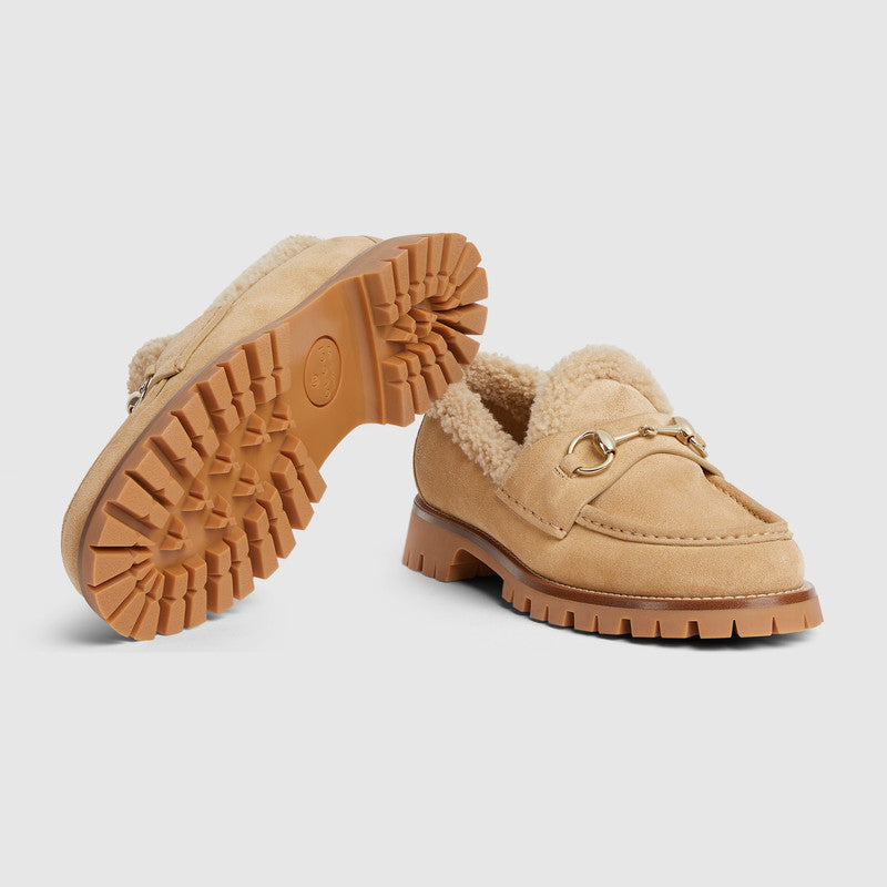Gucci Horsebit Suede Loafers