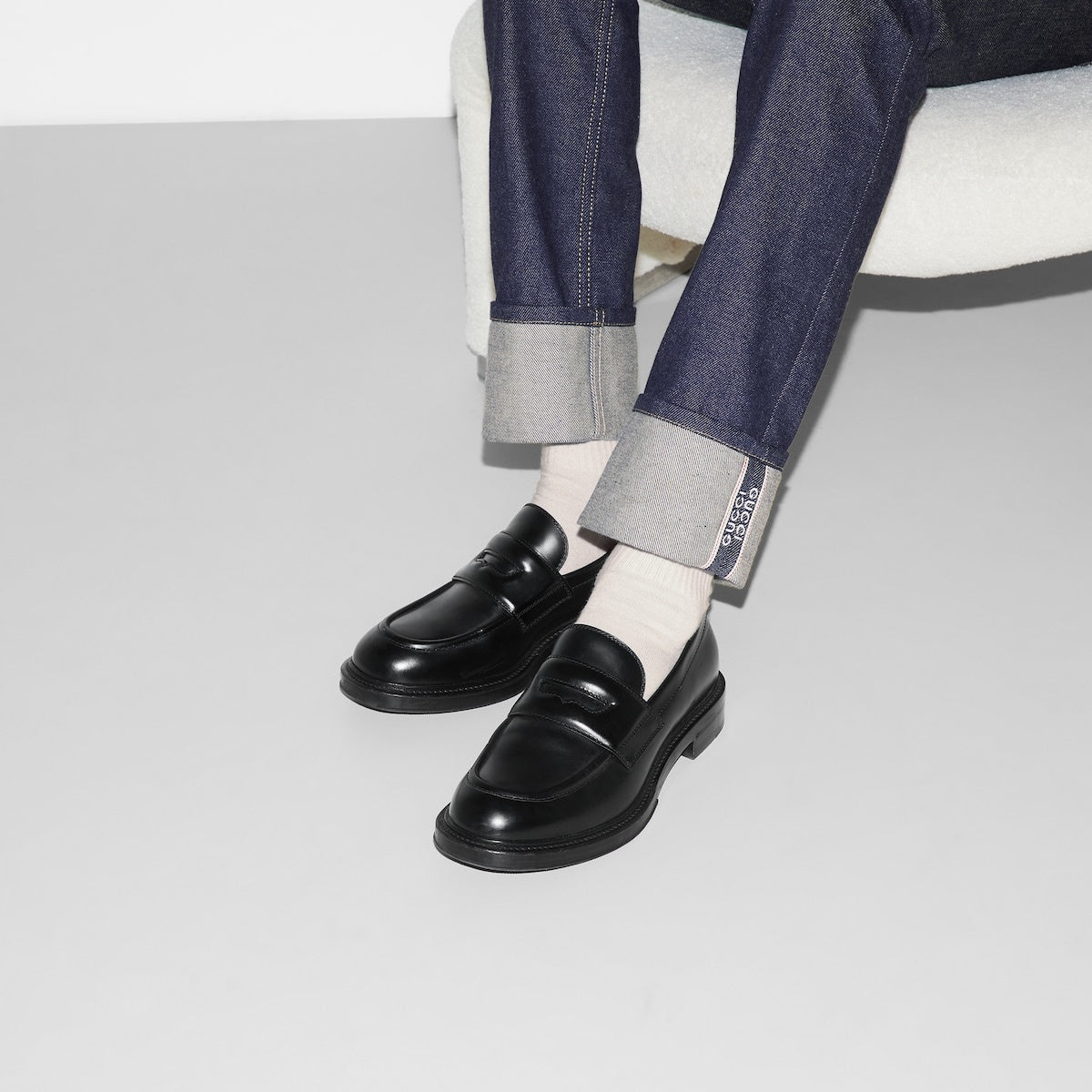 Gucci Web Detail Loafers