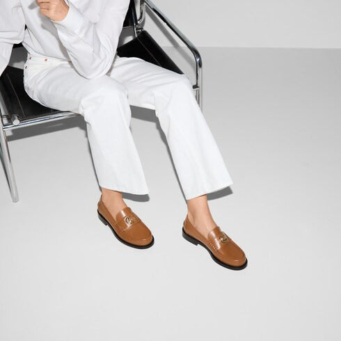 Gucci Double G Leather Loafers