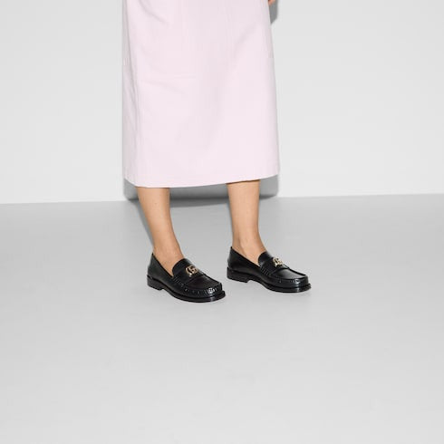 Gucci Double G Leather Loafers