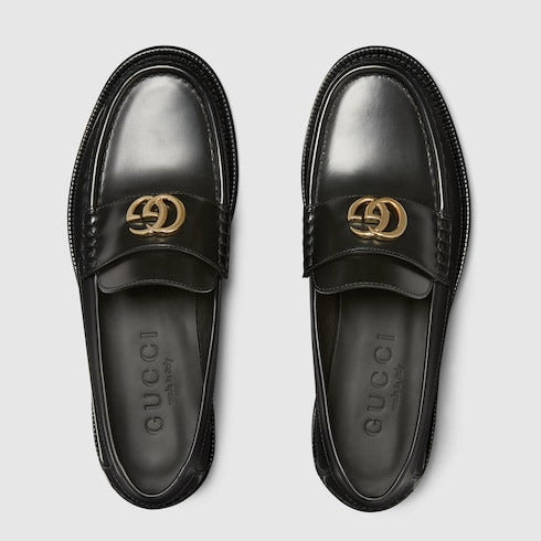 Gucci Double G Leather Loafers