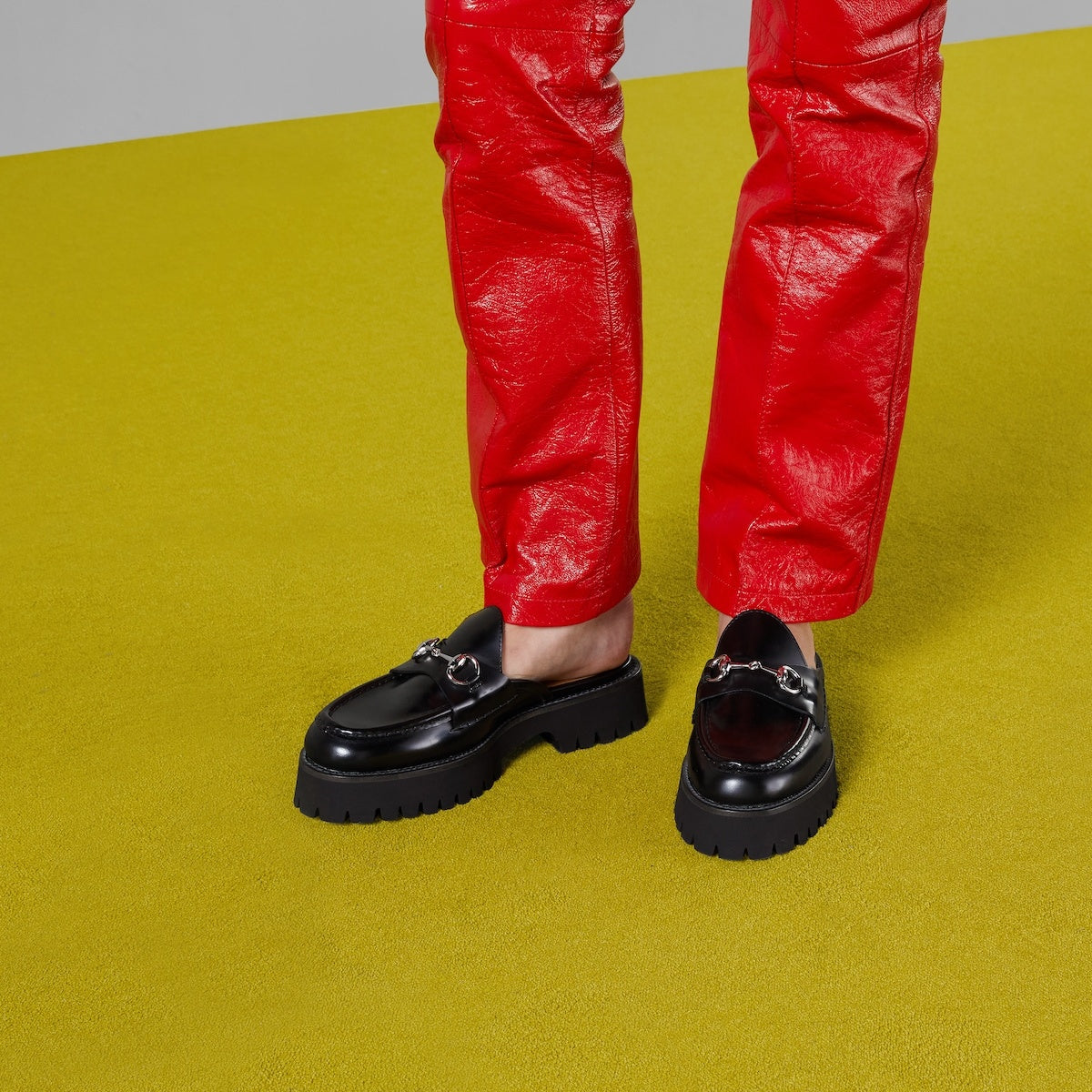 Gucci Horsebit Leather Mules