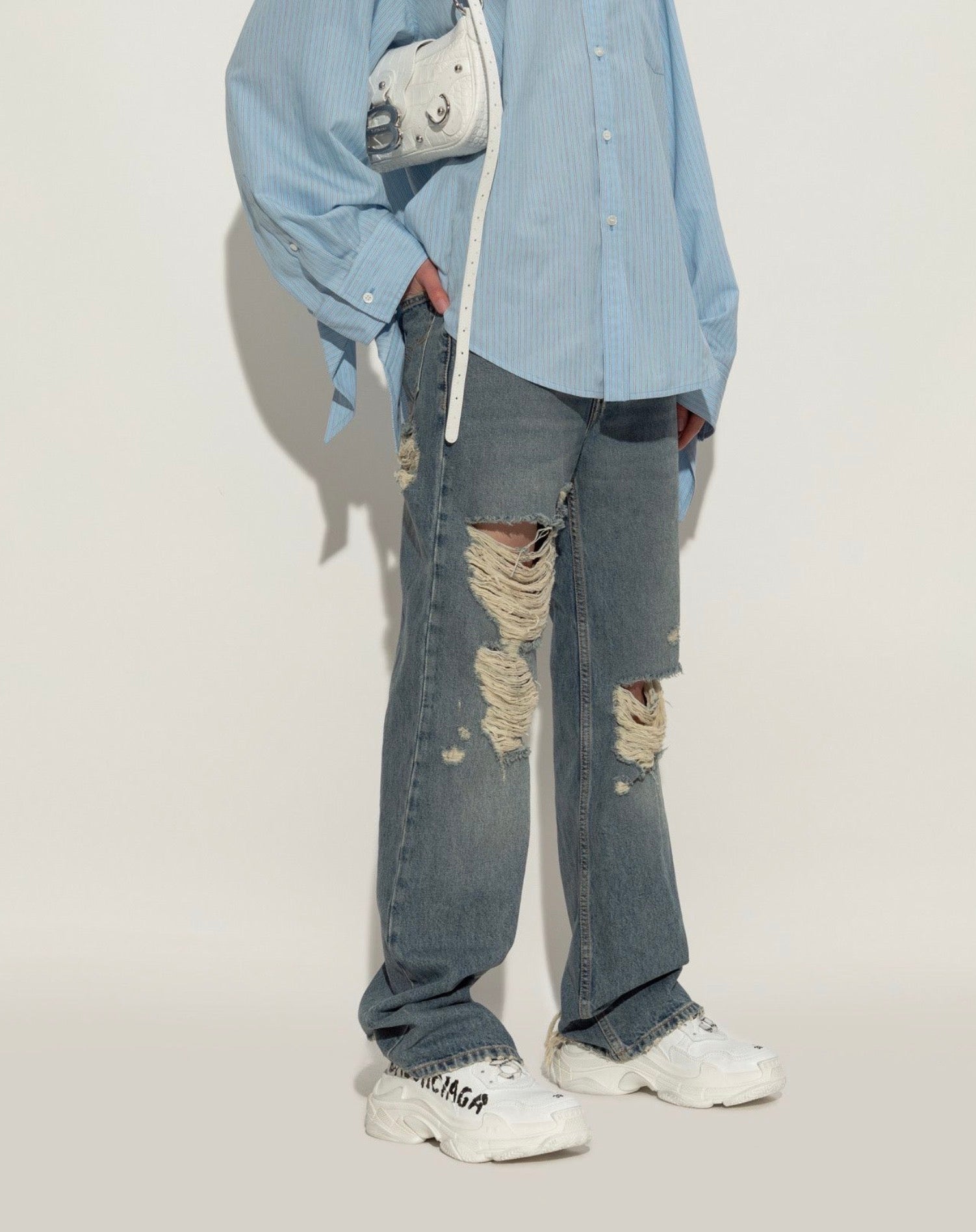 Balenciaga Triple S Paint Logo Sneakers