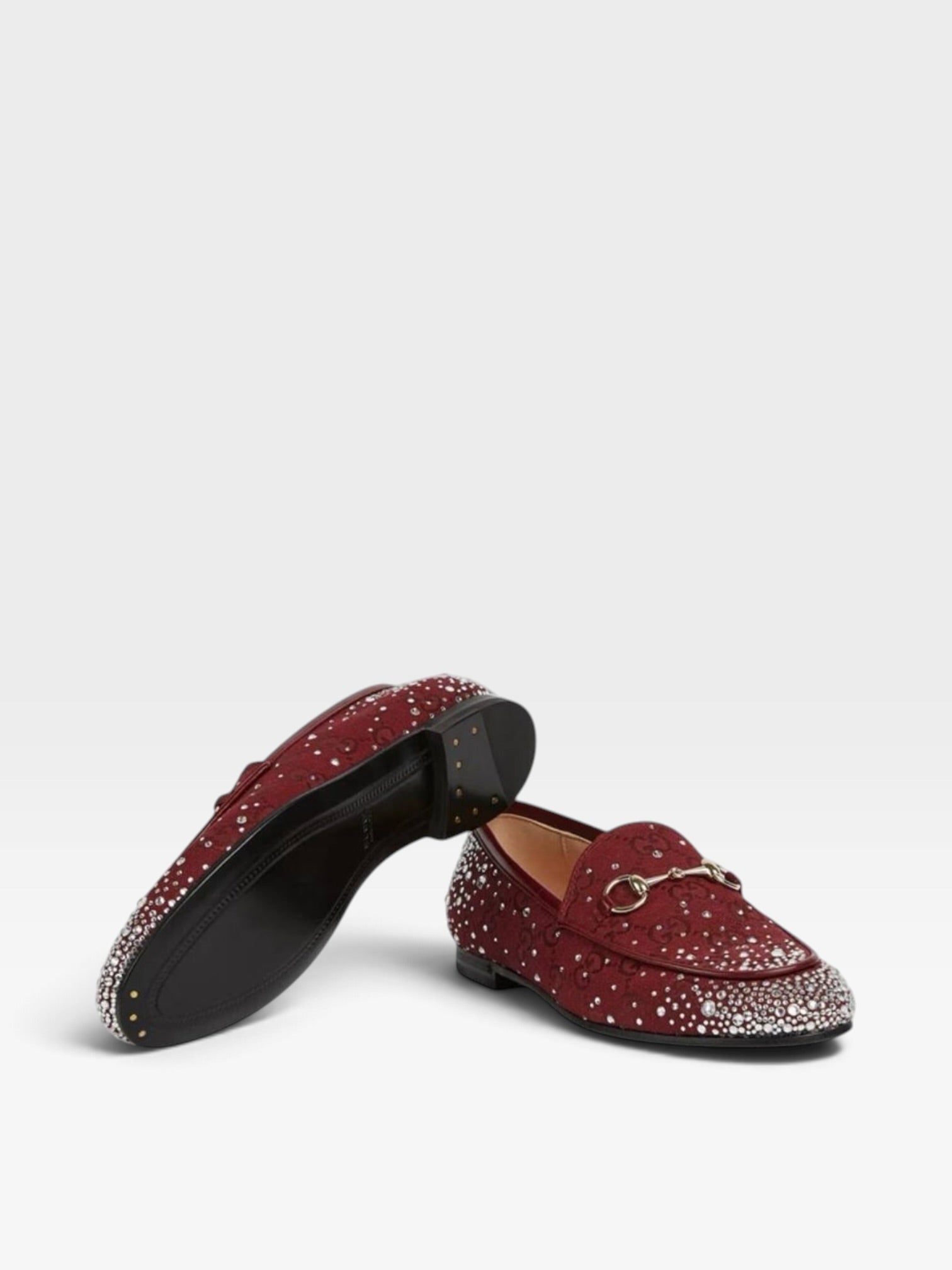 Gucci GG Crystal Jordaan Loafers