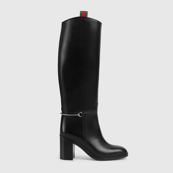 Gucci Slim Horsebit Web Boots