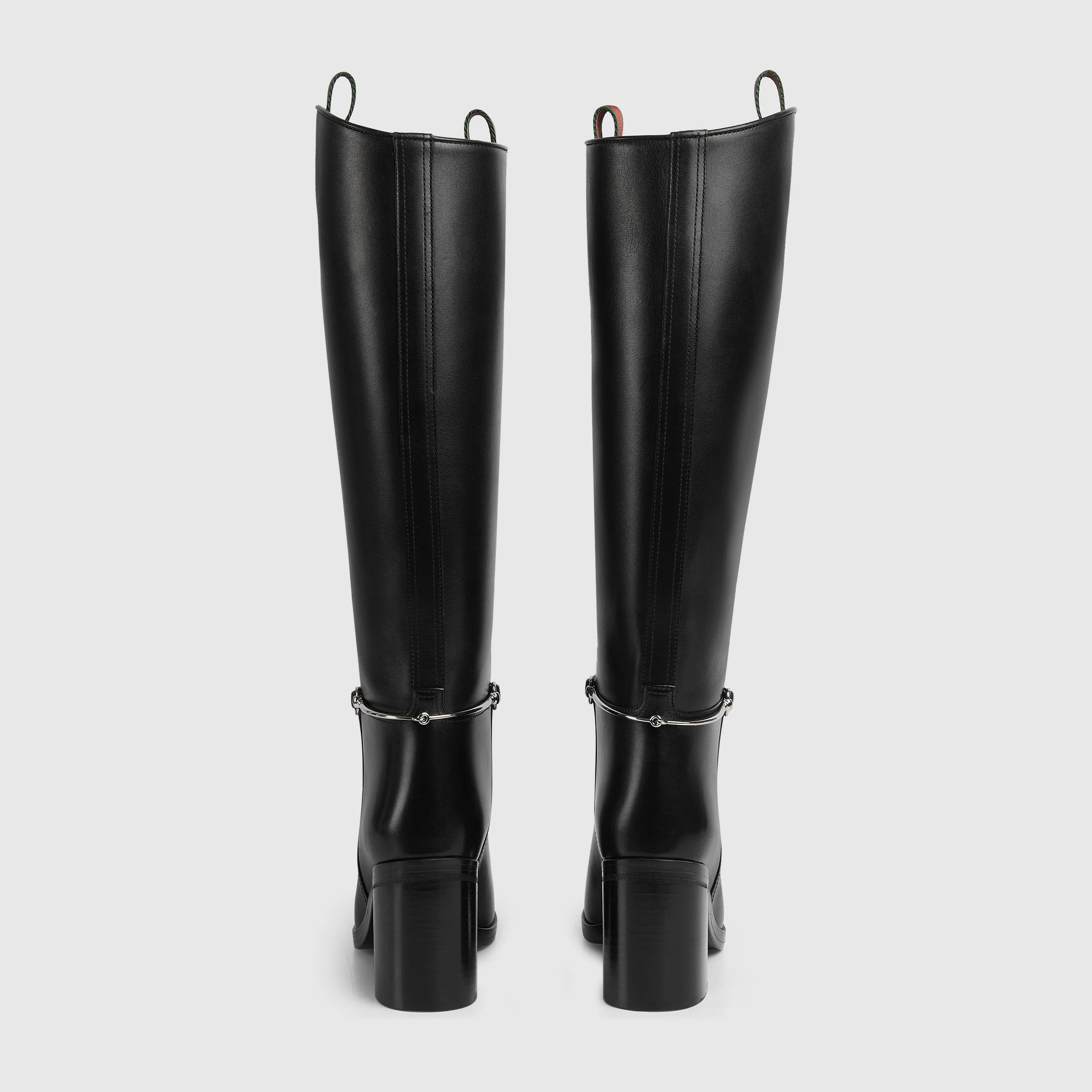 Gucci Slim Horsebit Web Boots