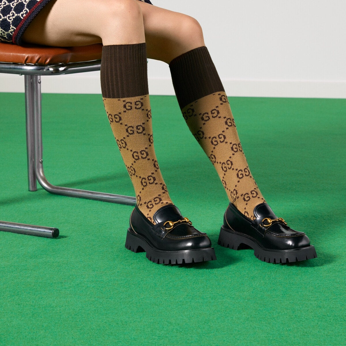 Gucci Horsebit Lug Sole Loafers