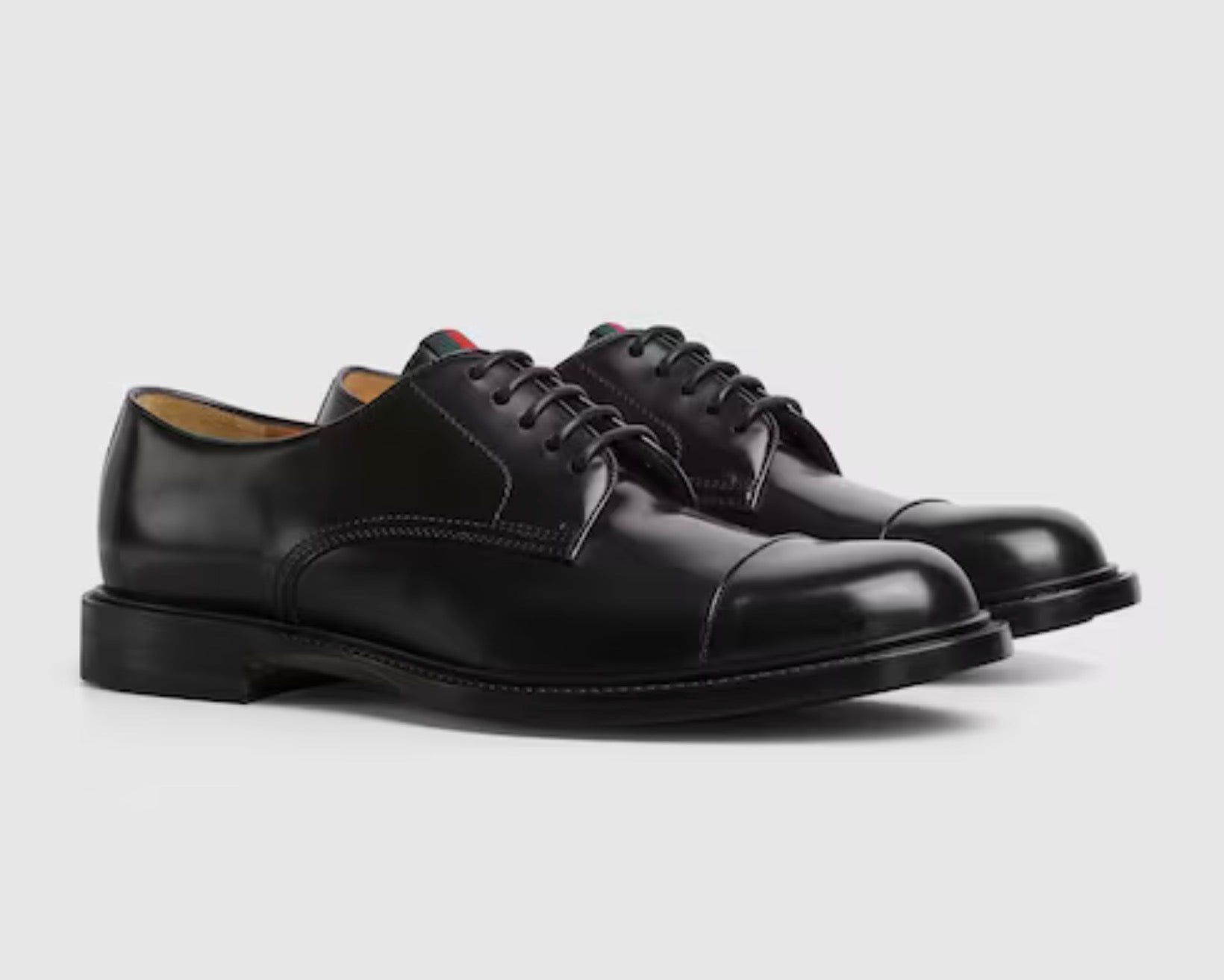 Gucci Web Leather Lace Ups