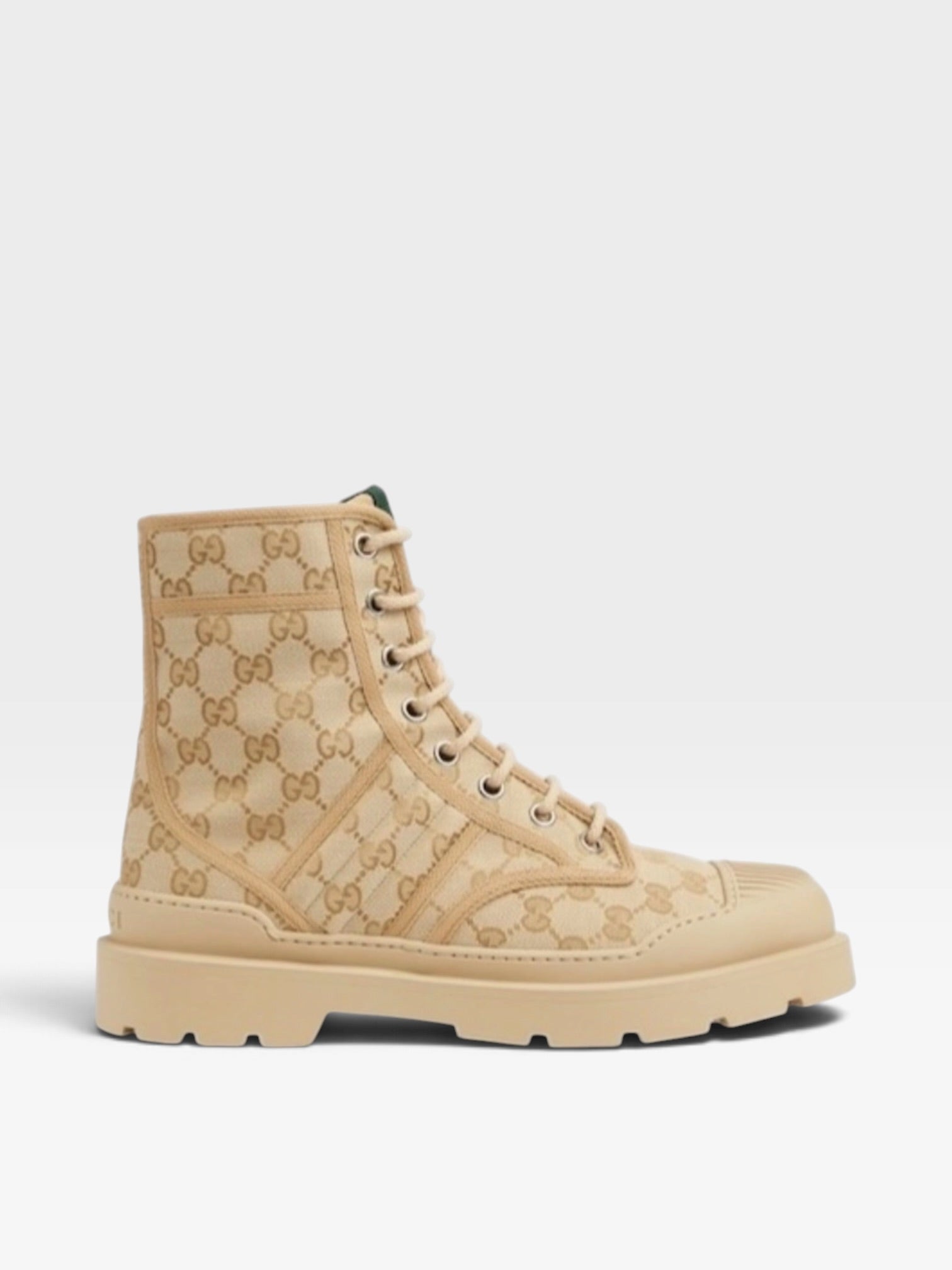 Gucci GG Web Lace Up Boots