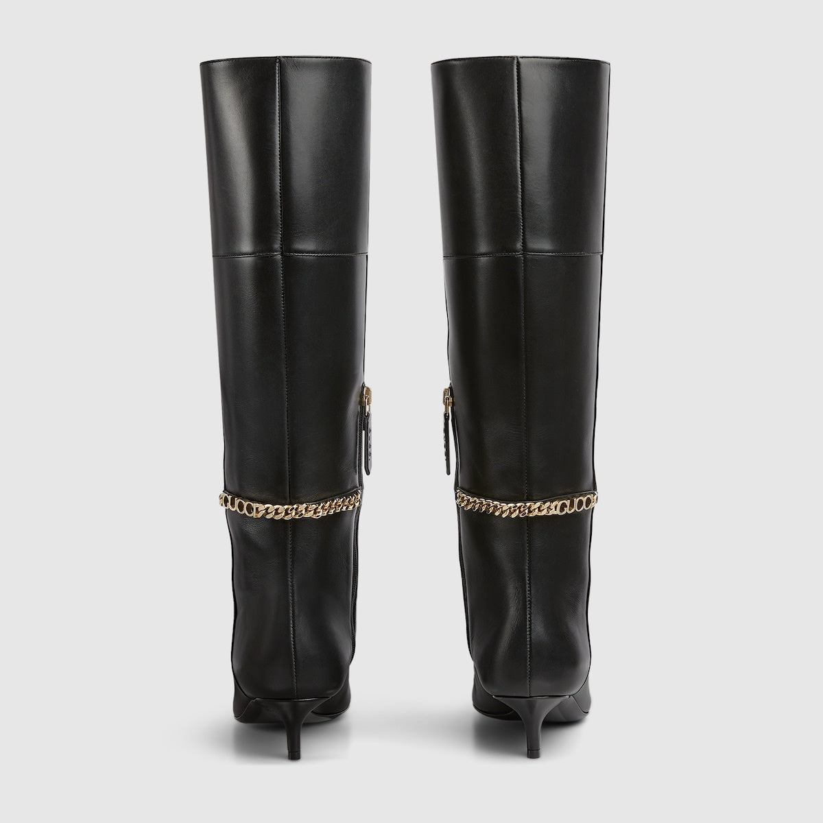 Gucci Signoria Leather Knee Boots