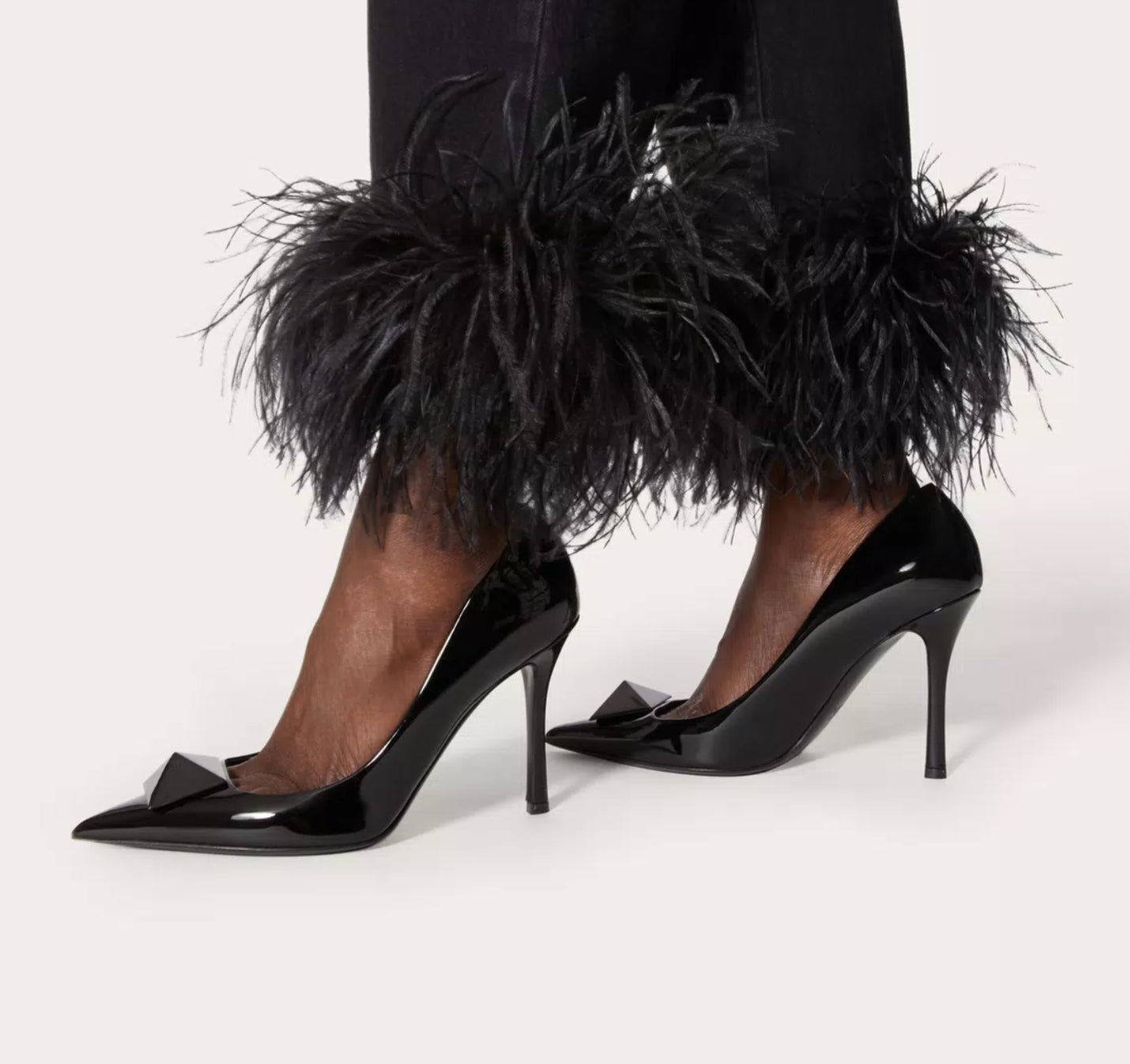 Valentino One Stud Patent Leather Pump 100 Mm Pumps