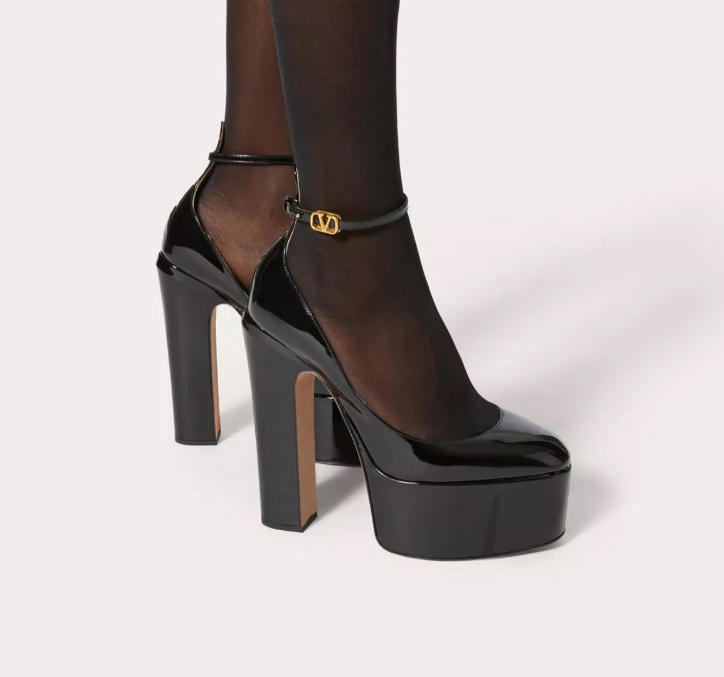 Valentino Tan-Go 155mm Platform Pumps