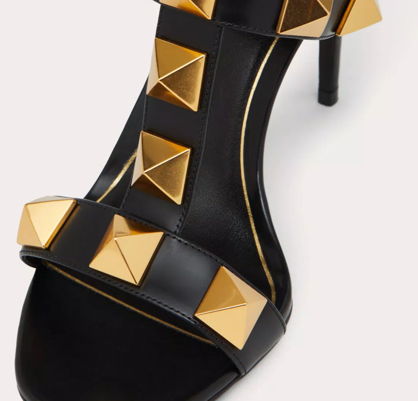 Valentino Roman Stud Calfskin 100 mm Sandals