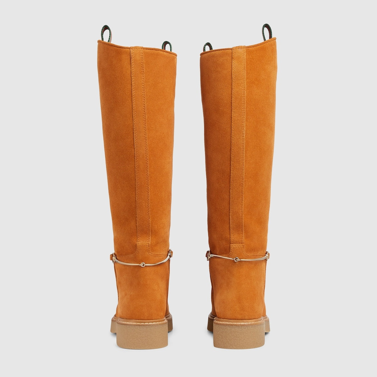 Gucci Slim Horsebit Suede Knee Boots