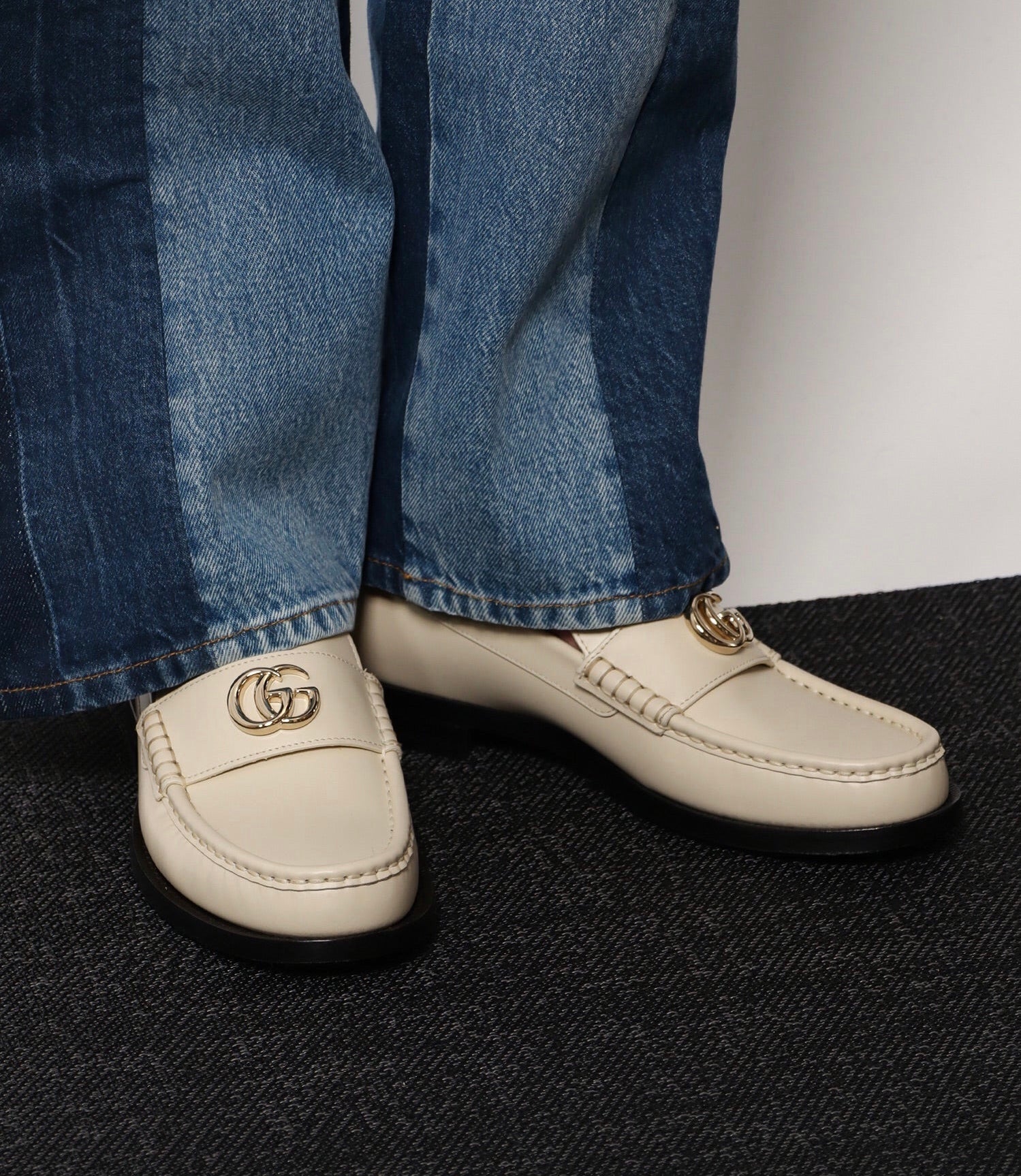 Gucci Double G Leather Loafers