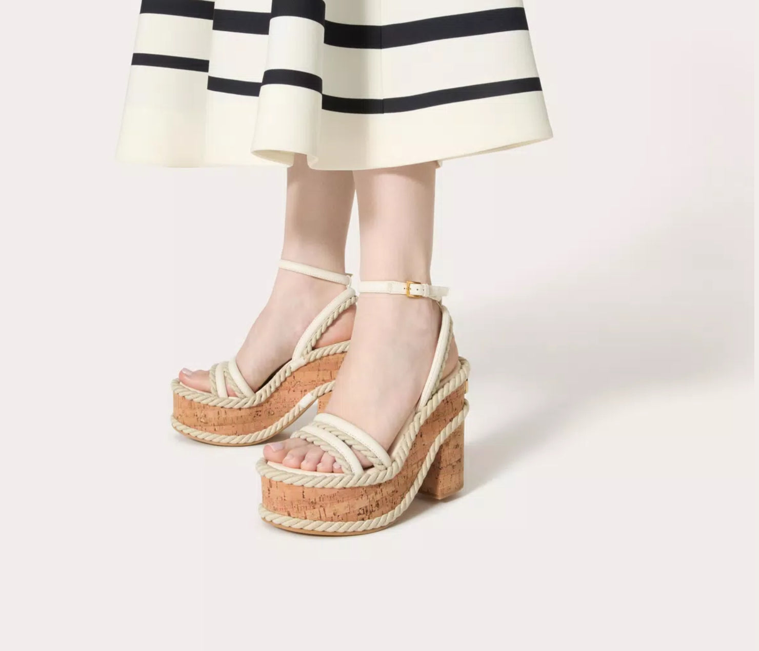 Valentino Vlogo Summerblocks Wedge Sandals