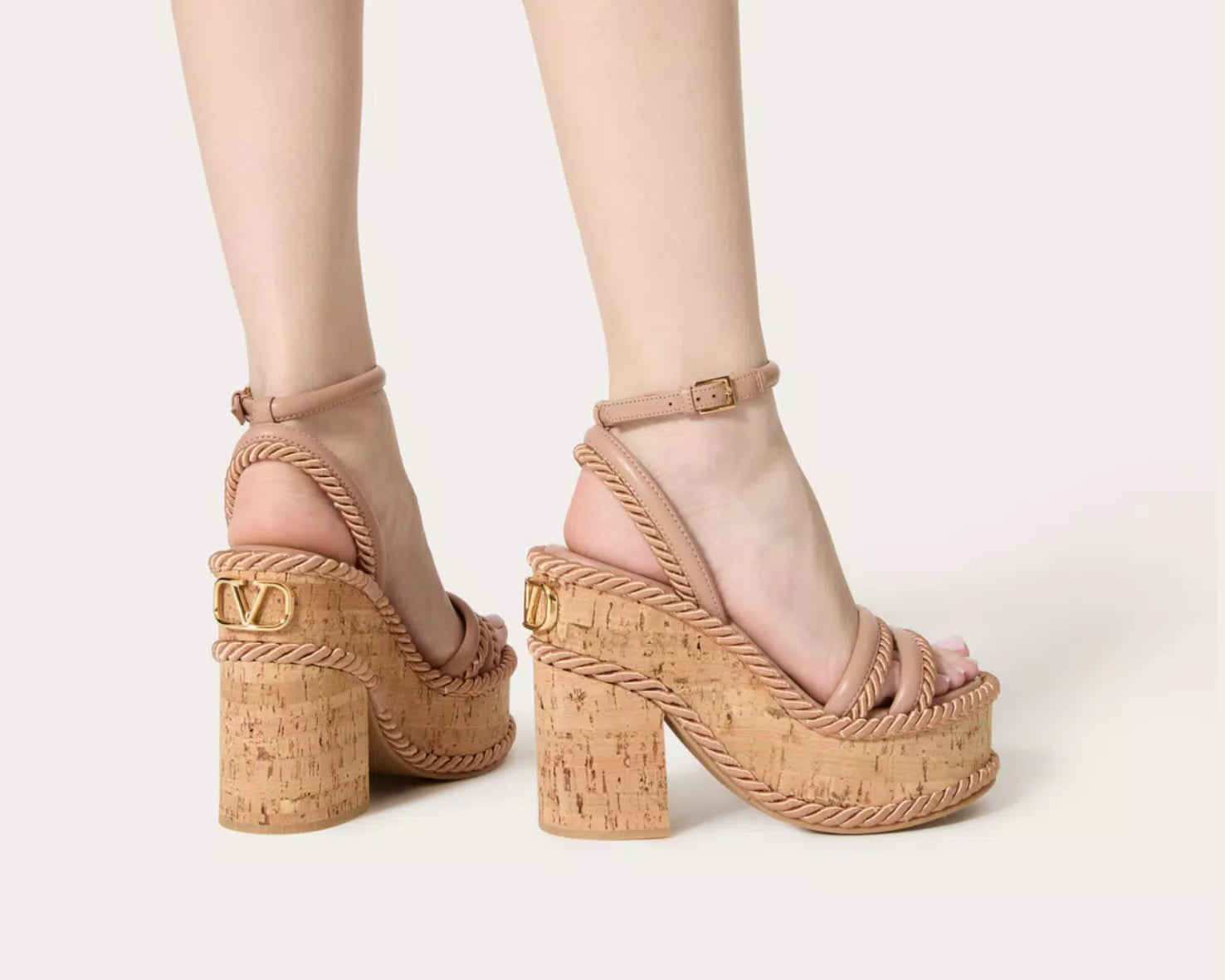 Valentino Vlogo Summerblocks Wedge Sandals