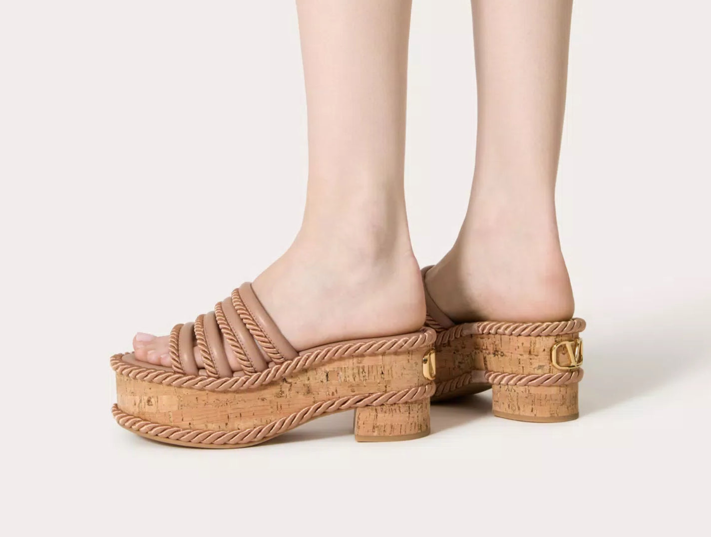 Valentino Vlogo Summerblocks Platform Sandals