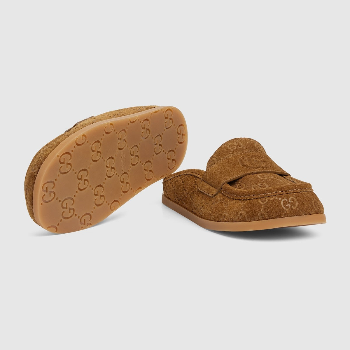 Gucci Double G Suede Mules