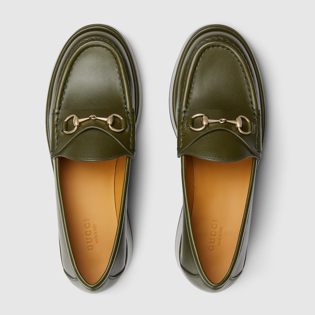 Gucci Horsebit GG Wedge Loafers