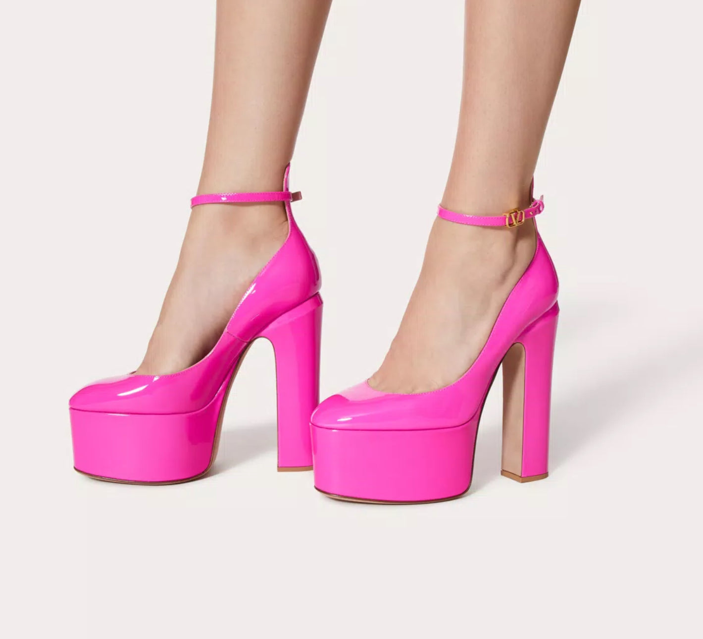Valentino Tan-Go 155mm Platform Pumps