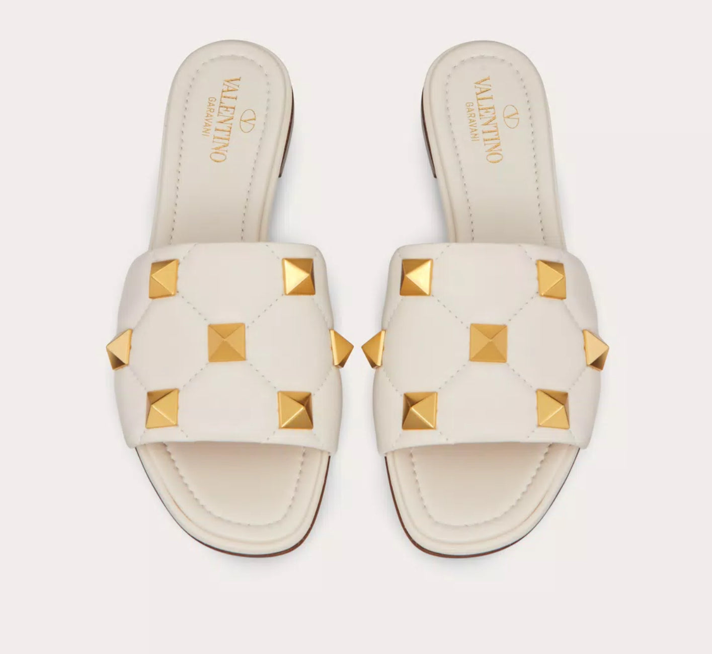 Valentino Roman Stud Slide Sandals