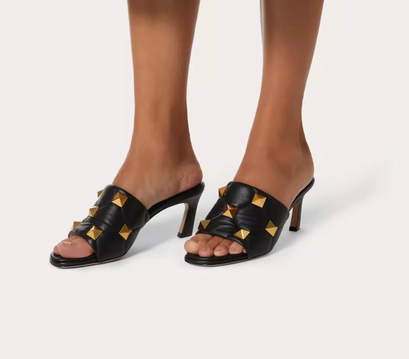 Valentino Roman Stud Slide Sandals