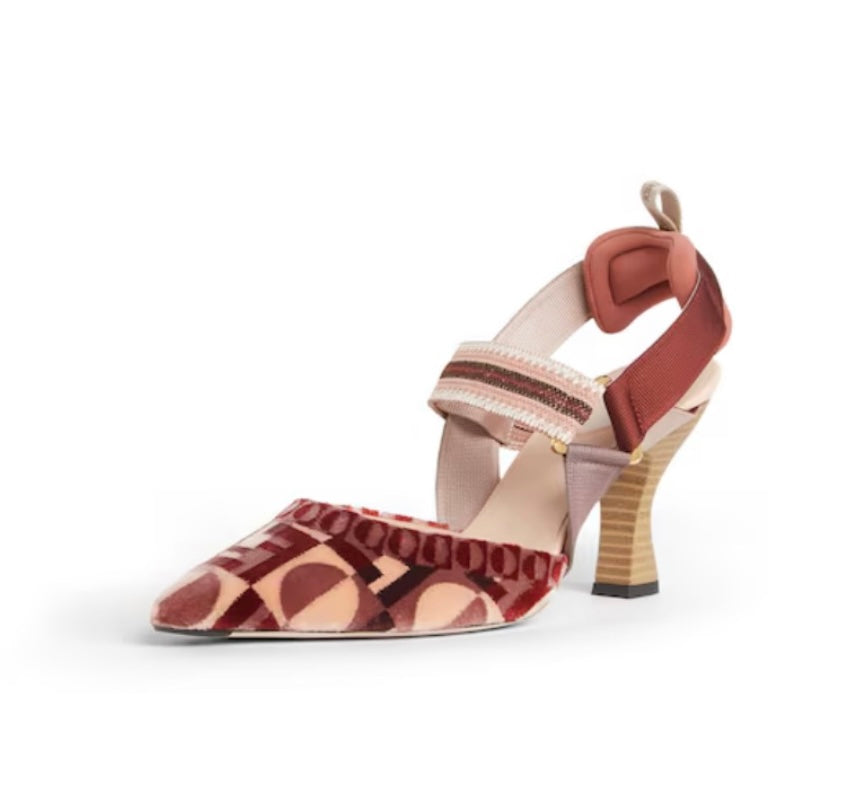 Fendi Colibri Slingback Pumps