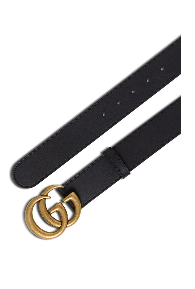 Gucci GG Marmont Wide Leather Belt